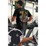 Fuddy Moda Oversize Now I'm Bad Crying At The Gym Sırt Baskılı Tişört, Unisex Gym Fitness Temalı T-Shirt - XL - Siyah