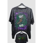 Fuddy Moda Oversize One Piece Zoro Ex2 Sırt Baskılı Yıkamalı T-Shirt, Unisex Anime Baskılı Vintage Tişört - 3XL - Siyah