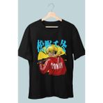 Fuddy Moda Oversize Tokyo Revengers Toman Baskılı T-Shirt, Unisex Anime Baskılı Tişört - Siyah