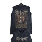 Fuddy Moda Slipknot All Hope Is Gone Sırt Baskılı Yıkamalı Bisiklet Yaka Kolsuz Tişört