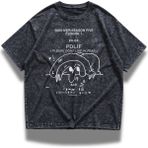 Fuddy Moda Unisex Bon Iver:season Five Baskılı Yıkamalı Tişört, Oversize Rock Band Temalı Vintage T-Shirt - Siyah - 3XL