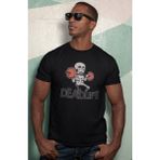 Fuddy Moda Unisex Deadlift Yazılı Tişört, Oversize Fitness Gym Temalı T-Shirt - Siyah - 2XL