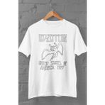 Fuddy Moda Unisex LED Zeppelin Usa 1977 Baskılı T-Shirt, Oversize Rock Müzik Temalı Tişört - XL - Beyaz