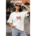 Fuddy Moda Unisex Ön Arka Baskılı Berserk Guts Tişört, Oversize Sırt Baskılı Anime T-Shirt - 3XL - Beyaz
