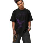 Fuddy Moda Unisex Oversize Black Sabbath Vintage Baskılı Rock Band Temalı Tişört - Siyah - XL