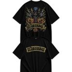 Fuddy Moda Unisex Scorpions Vintage Sırt Baskılı Bisiklet Yaka Tişört, Oversize Rock Band Temalı Tshirt - Siyah - 2XL
