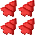 Fugar 4x Atıştıık Tepsiler Atıştıık Tepsileri Noel Süsü Meyve I Atıştıık Kutusu Kırmızı (Yurt Dışından) - ------