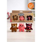 Fuggler Funny Ugly Monster 3’Lü Koleksiyon Figür Seti – Renkli Komik Canavar Oyuncak I Model 2 Vitrin