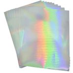 Fuhao A4 Baskı Kağıdı Kendinden Yapışkanlı Etiket Boş Hologram Gümüş Lazer (Yurt Dışından)