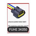 Fuhe Fhe 3K050 3 Pin Oto Elektrik Tesisat Soketi