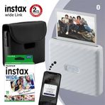 Fujifilm Instax 3 Wide Link Çantalı Hediye Beyaz Akıllı Yazıcı