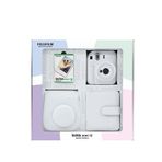 Fujifilm Instax Mini 12 Beyaz Fotoğraf Makinesi 10'lu Film Kare Albüm ve Deri Kılıf