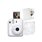 Fujifilm Instax mini 12 Beyaz Fotoğraf Makinesi-10'lu Film-Laporta Albüm ve Şeffaf Kılıf Seti