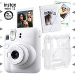 Fujifilm Instax Mini 12 Beyaz Fotoğraf Makinesi - 10'lu Film - Mini Albüm Ve Şeffaf Kılıf Seti