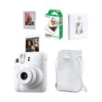 Fujifilm Instax Mini 12 Beyaz Fotoğraf Makinesi 10'lu Film ve Büzgülü Kılıf Seti ile 64'lü Albüm