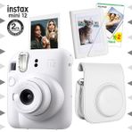 Fujifilm Instax Mini 12 Beyaz Fotoğraf Makinesi 20'li Film Mini Albüm ve Deri Kılıf Seti