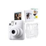 Fujifilm Instax mini 12 Beyaz Fotoğraf Makinesi-20'li Film-Mini Albüm ve Şeffaf Kılıf Seti