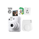 Fujifilm Instax Mini 12 Beyaz Fotoğraf Makinesi 20Li Film Ve Pvc Albümlü Çantalı Seti 1