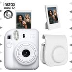 Fujifilm Instax Mini 12 Beyaz Fotoğraf Makinesi Çerçeve ve Deri Kılıf Seti ile Pratik Fotoğraf Deneyimi