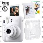 Fujifilm Instax Mini 12 Beyaz Şipşak Fotoğraf Makinesi - 20'li Film - Mini Albüm Ve Şeffaf Kılıf Seti