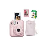 Fujifilm Instax Mini 12 Fotoğraf Makinesi-20li Film-büzgülü Kılıf Ve Mıknatıslı Çerçeve Seti 1