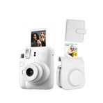 Fujifilm Instax Mini 12 Fotoğraf Makinesi + 20'li Film Ve Deri Çanta Albüm Hediye Seti - Beyaz