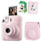 Fujifilm Instax Mini 12 Fotoğraf Makinesi 20LI Film ve Pvc Albümlü Çantalı Seti 1 - Pembe