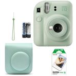 Fujifilm Instax Mini 12 Fotoğraf Makinesi + Askı + Pil + Çanta yesil