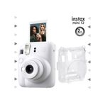 Fujifilm Instax Mini 12 Fotoğraf Makinesi + Şeffaf Kılıf Seti Beyaz