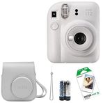 Fujifilm İnstax Mini 12 Fotoğraf Makinesi+Askı+pil +10'lu film+Çanta (BEYAZ)