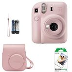 Fujifilm İnstax Mini 12 Fotoğraf Makinesi+Askı+pil +10'lu film+Çanta (PEMBE)