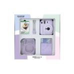 Fujifilm Instax mini 12 Lila Fotoğraf Makinesi 10'lu Film Simli Pleksi Kılıf Mandal ve Kıskaçlı Resim Standı