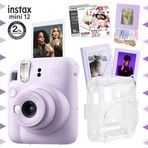 Fujifilm Instax mini 12 Lila Fotoğraf Makinesi-30'lu Film-Albüm-Mandal-Çerçeve ve Kılıf Mega Set 3