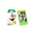 Fujifilm Instax Mini 12 Makine Uyumlu 20'Li Film Ve Açık Yeşil Fotoğraf Çerçevesi