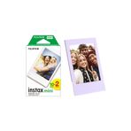 Fujifilm Instax Mini 12 Makine Uyumlu 20'li Film ve Lila Fotoğraf Çerçevesi