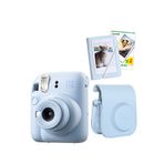 Fujifilm Instax Mini 12 Mavi Fotoğraf Makinesi + 20'li Film Mini Albüm Ve Deri Kılıflı