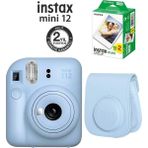 Fujifilm Instax Mini 12 Mavi Fotoğraf Makinesi ve Çantalı Set 99 Anlık Film Formatı