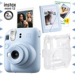 Fujifilm Instax Mini 12 Mavi Şipşak Fotoğraf Makinesi - 20'li Film - Mini Albüm Ve Şeffaf Kılıf Seti