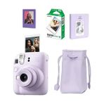 Fujifilm Instax Mini 12 Mor Fotoğraf Makinesi - 10'lu Film, Büzgülü Kılıf ve 64'lü Albüm Seti