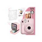 Fujifilm Instax Mini 12 Pembe Fotoğraf Makinesi-10'lu Film-şeffaf Kılıf Ve Divoom Ditoo Pro Pembe Uyarlanabil