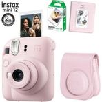 Fujifilm Instax Mini 12 Pembe Fotoğraf Makinesi 10Lu Film Ve Pvc Albümlü Çantalı Seti 2