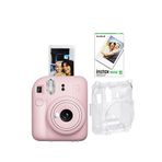 Fujifilm Instax Mini 12 Pembe Fotoğraf Makinesi - 10'lu Film Ve Şeffaf Kılıf Seti