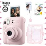 Fujifilm Instax Mini 12 Pembe Fotoğraf Makinesi 20'li Film ve Kıskaçlı Resim Standı Seti