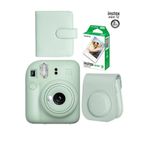Fujifilm Instax Mini 12 Yeşil Fotoğraf Makinesi 10'lu Film Ve Albümlü Çantalı Seti-fotsı00197-st4-10-ka-dk