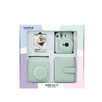 Fujifilm Instax Mini 12 Yeşil Fotoğraf Makinesi Bundle Box + 10'lu Film Kare Albüm Ve Deri Kılıflı