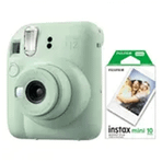 Fujifilm Instax Mini 12 Yeşil Fotoğraf Makinesi ve 10'lu Mini Film