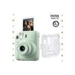Fujifilm Instax Mini 12 Yeşil Fotoğraf Makinesi Ve Şeffaf Kılıf Seti