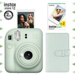 Fujifilm Instax Mini 12 Yeşil Şipşak Fotoğraf Makinesi-20'li Film ve Laporta Albüm Seti