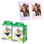Fujifilm Instax mini 40'lı Film Lila ve Pembe 2 Fotoğraf Çerçevesi