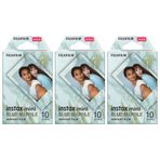 Fujifilm Instax Mini Blue Marble 10x3 Film Seti